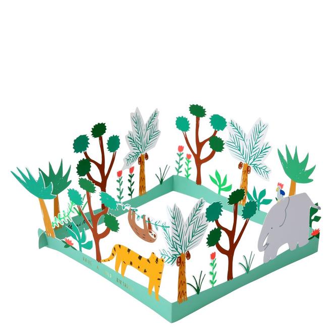 Have A Wild Birthday 3D Scene Card By Meri Meri 1