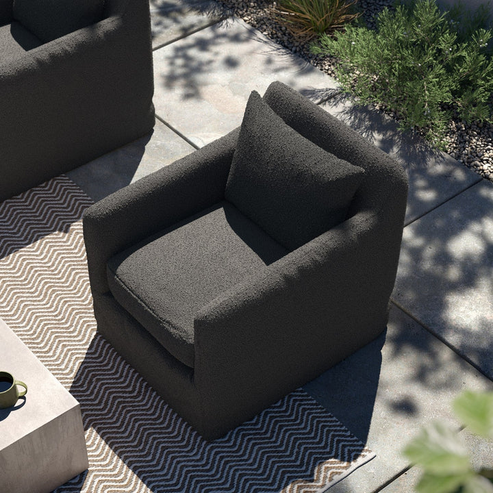 Dade Outdoor Swivel Chair By Bd Studio 237595 002 Open Box 2