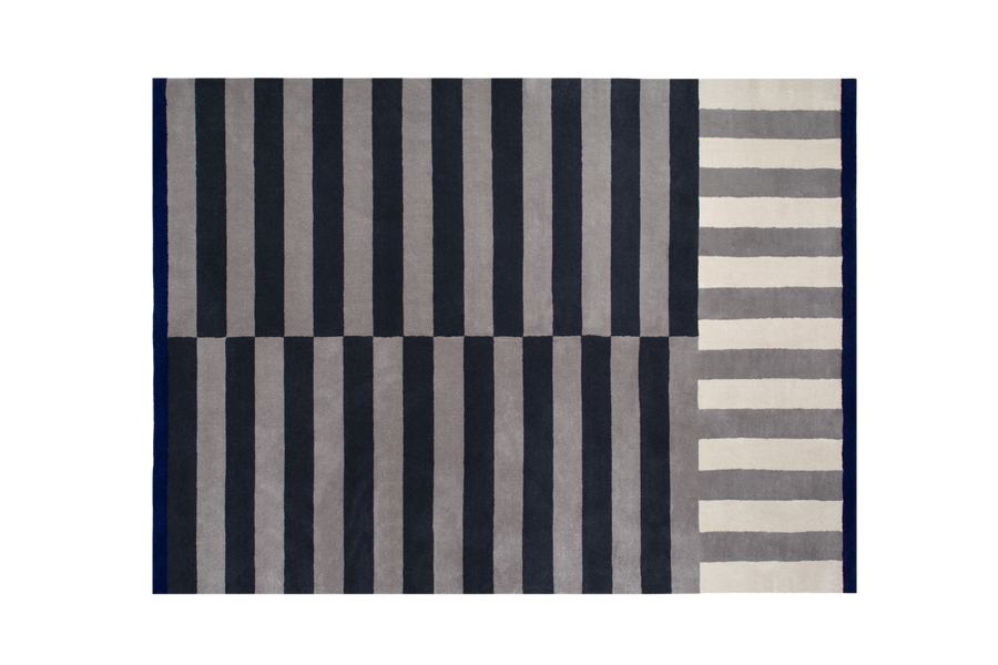 Stripe Slate Medium Rug 1