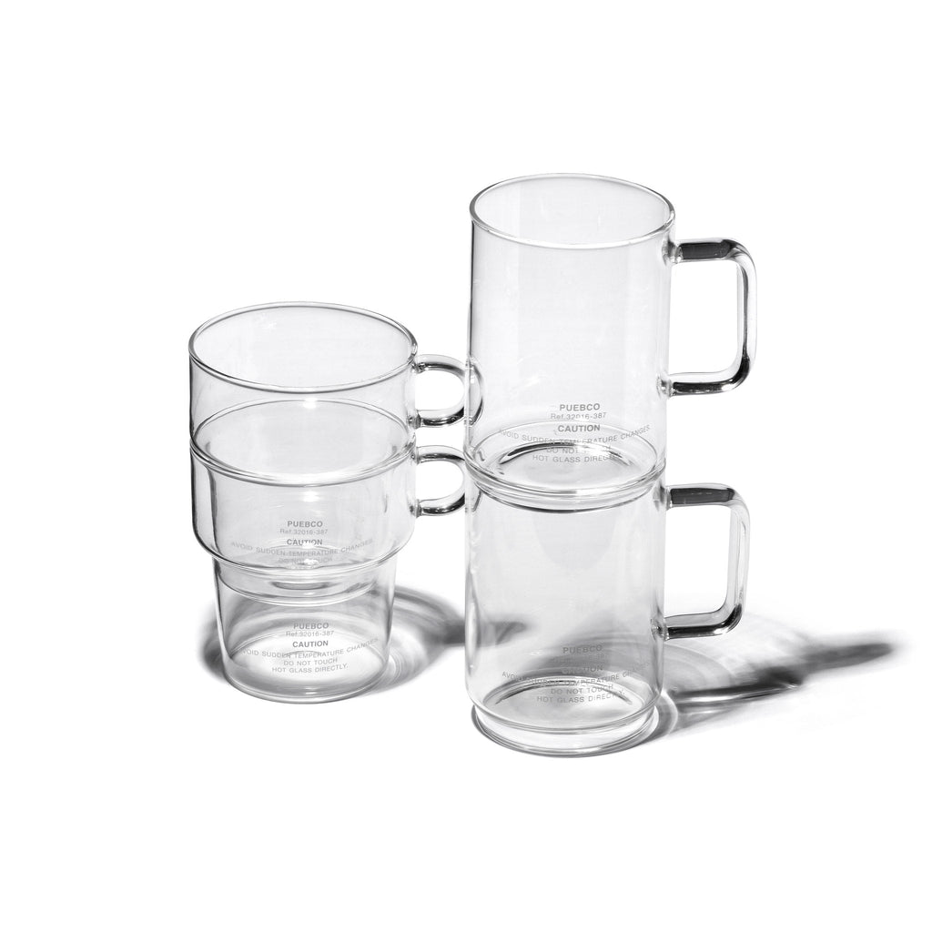 borosilicate glass mug shallow stacking design by puebco 2