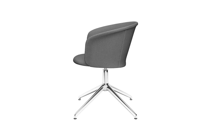 Kendo Grey Swivel Chair 4 Star Return Hem 30971 6