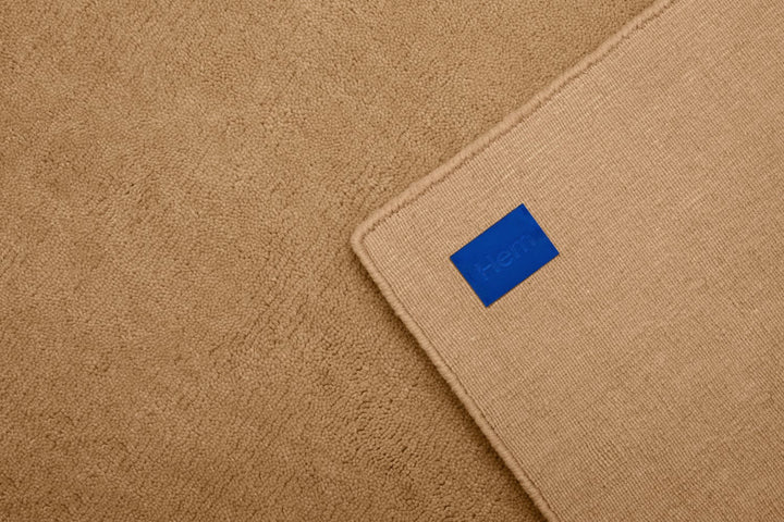 Solid Beige Rug Hem Hem 31367 3