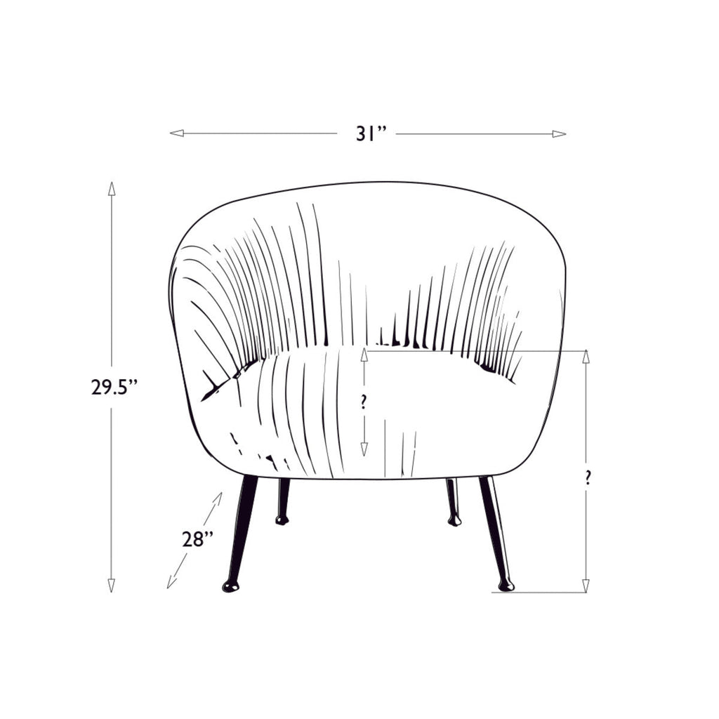 Beretta Leather Chair in Cappuccino design by Regina Andrew