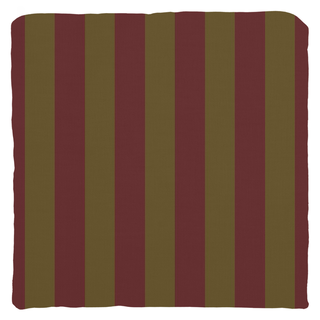 Olive Stripe Throw Pillow