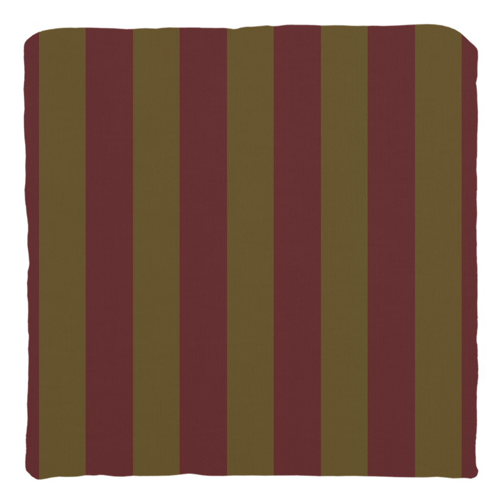 Olive Stripe Throw Pillow