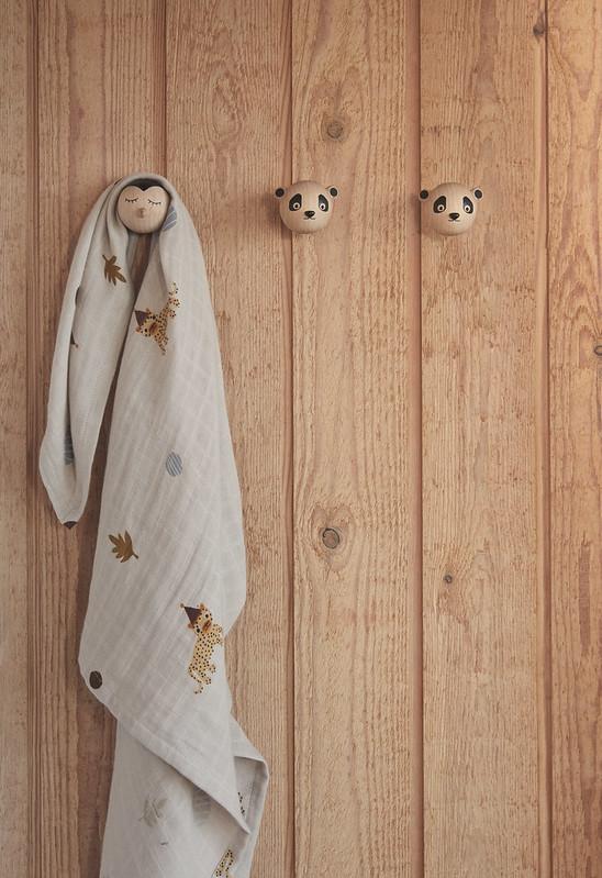 Muslin Square Leopard 3 Pcs Pack Clay By Oyoy 5