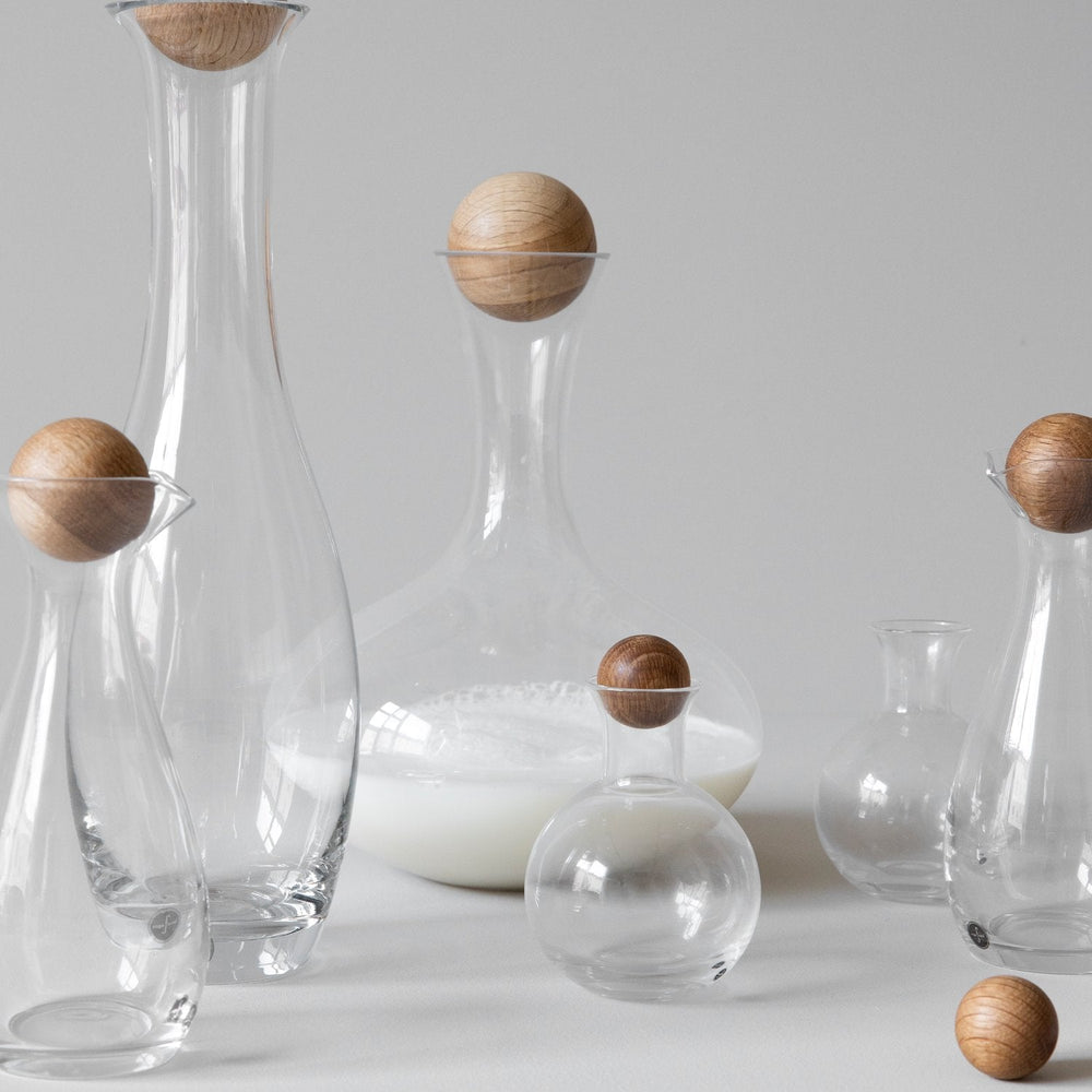 nature carafe bottle with oak stopper by sagaform 5018258 3