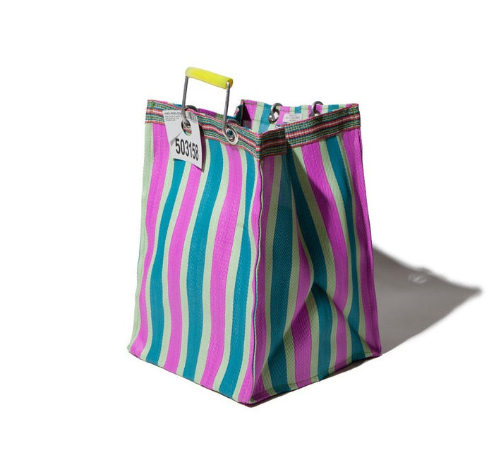 recycled plastic stripe bag rectangle d30 by puebco 503219 3