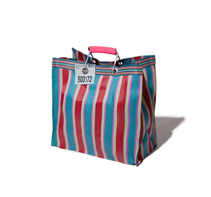 recycled plastic stripe bag square by puebco 503271 2