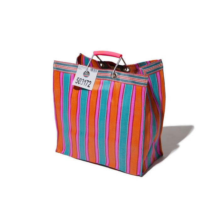 recycled plastic stripe bag square by puebco 503271 7