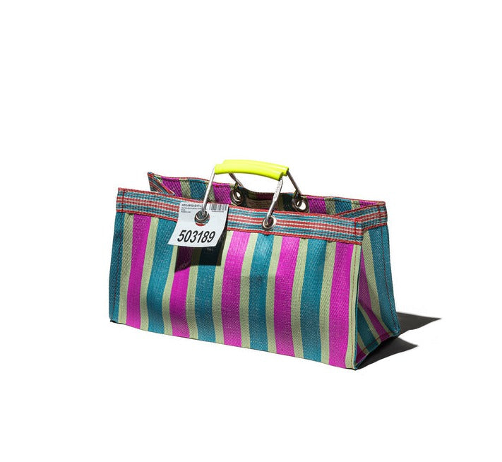 recycled plastic stripe bag wide by puebco 503394 3