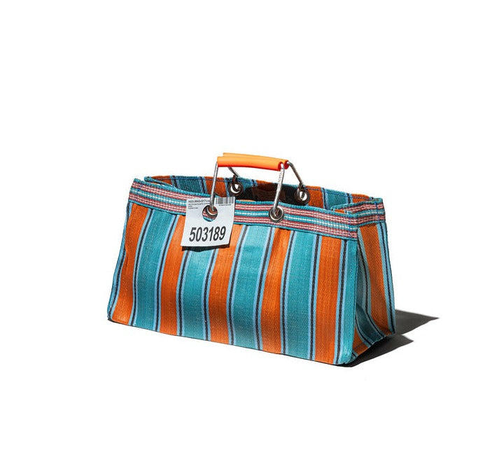 recycled plastic stripe bag wide by puebco 503394 4
