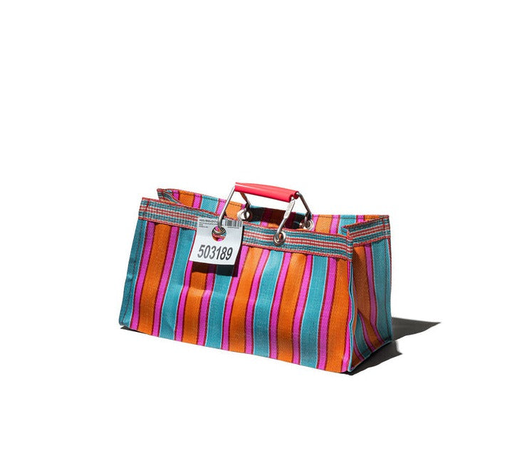 recycled plastic stripe bag wide by puebco 503394 7