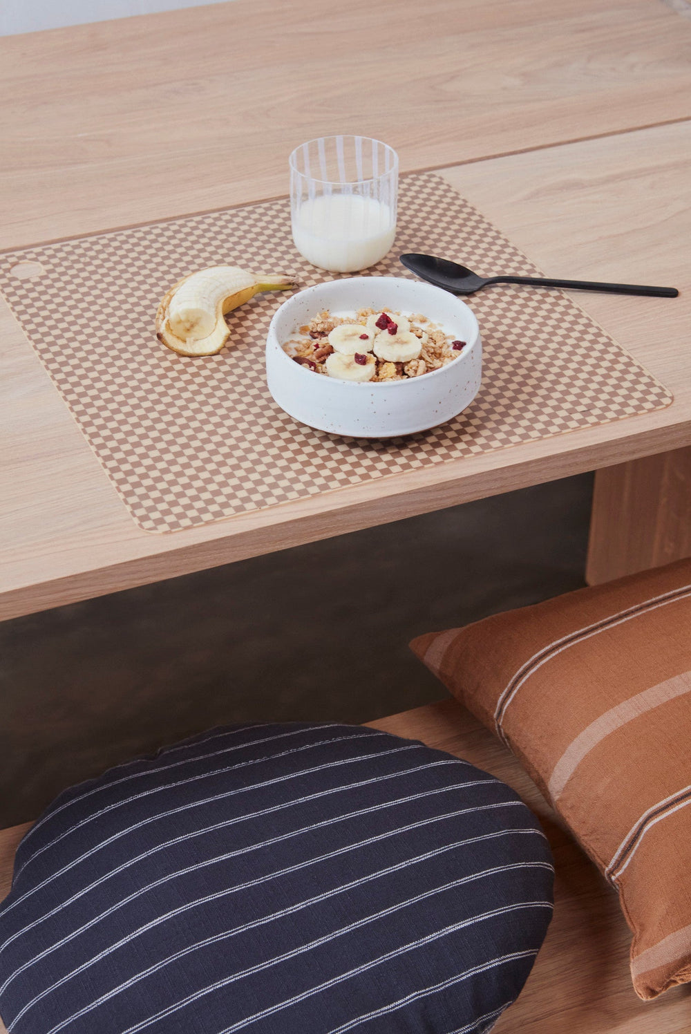 Placemat Checker Pack Of 2 Camel 2