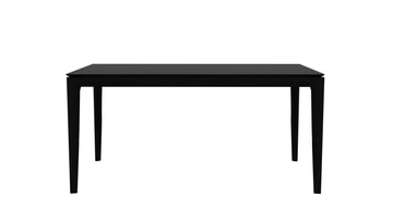 Oak Bok Dining Table in Varnished Black 1
