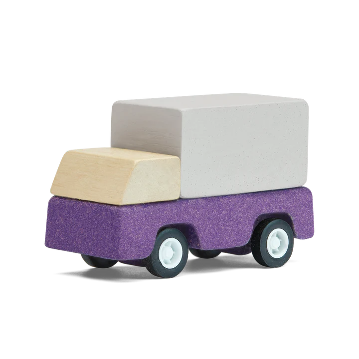purple delivery truck by plan toys pl 6297 1