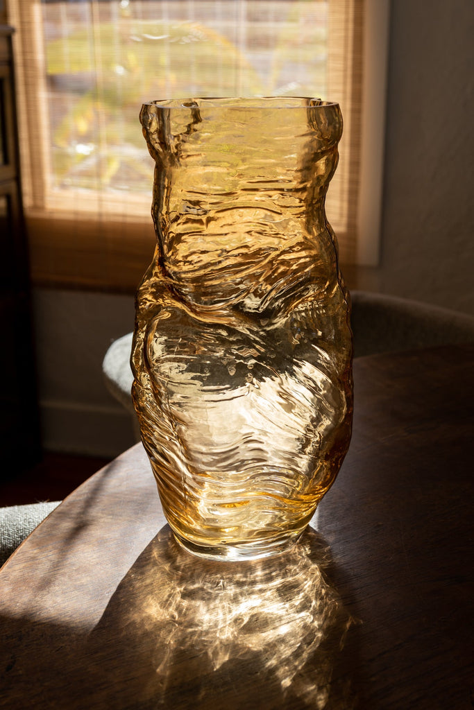 Amber Organic Shaped Vase 3
