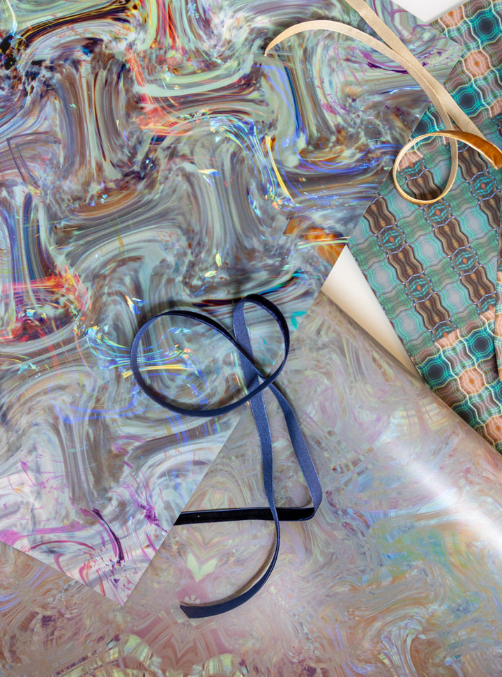 Lavender Waves Wrapping Paper
