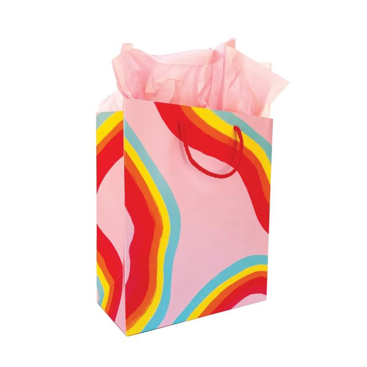 rainbow ribbon gift bag 1