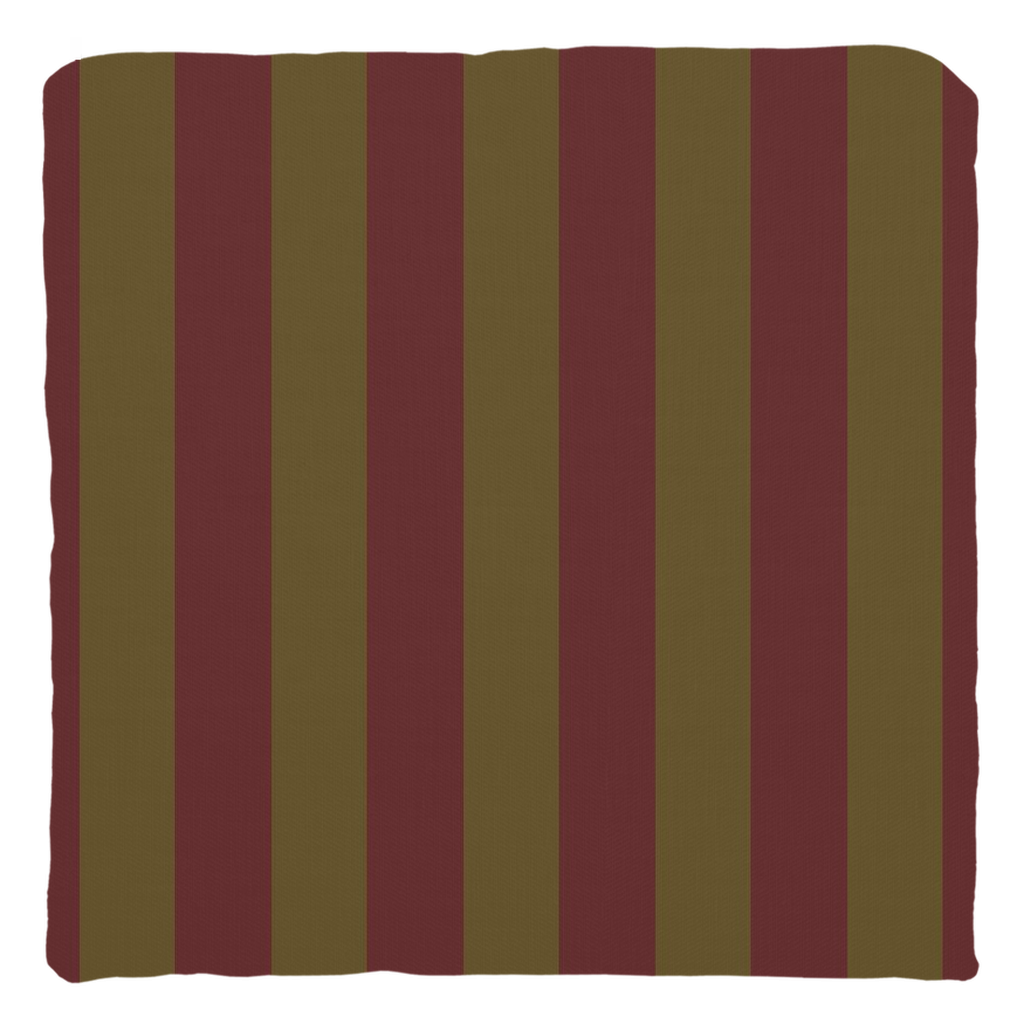 Olive Stripe Throw Pillow