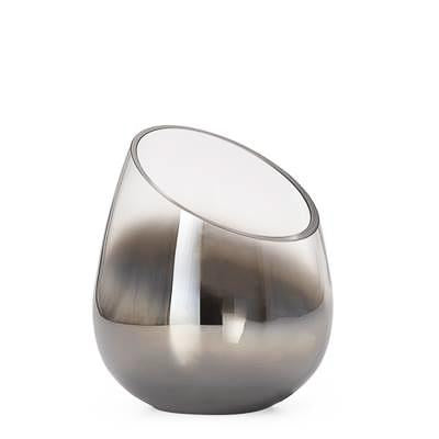 Smoke Mirror Angled Cone Vase Candle Holder In Tall Design By Torre Tagus 2