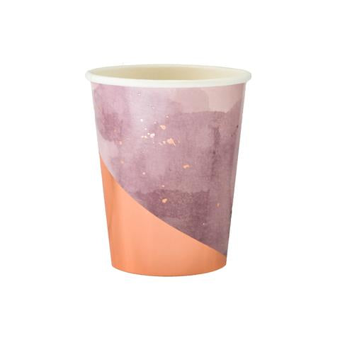 Amethyst Light Purple Watercolor Paper Cups 1