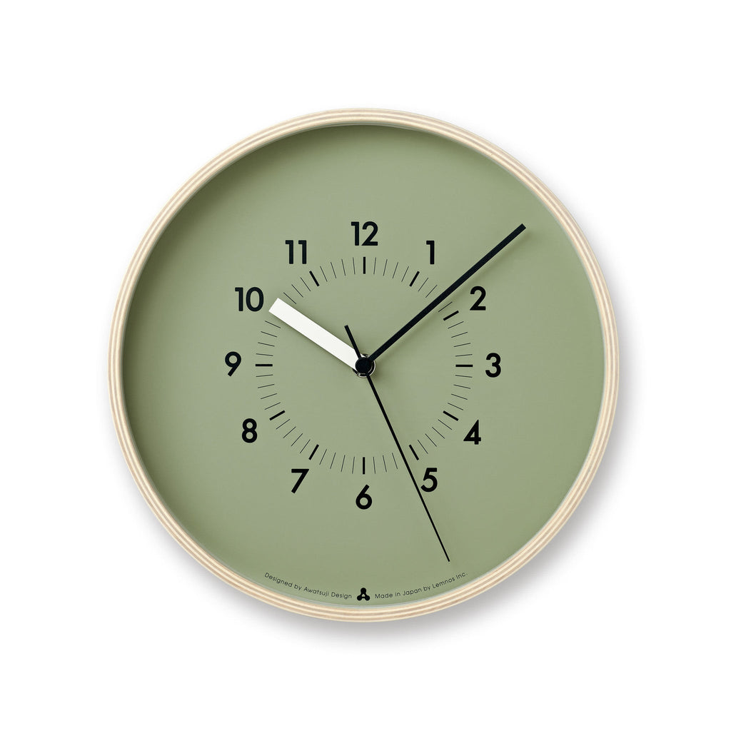 soso clock in green design by lemnos 1