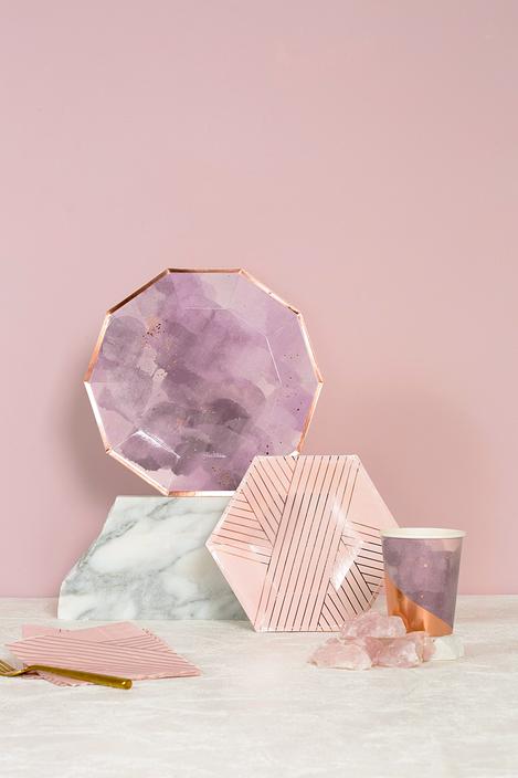 Amethyst Light Purple Watercolor Paper Cups 2