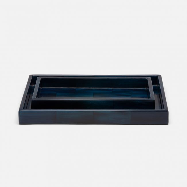 arles collection bath accessories in dark faux horn 7