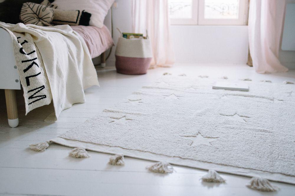 Knitted ABC Baby Blanket in Natural & Black design by Lorena Canals