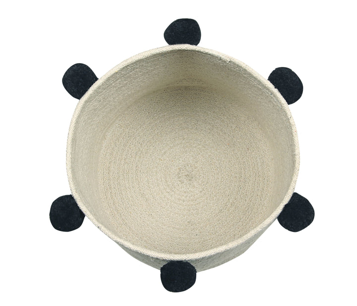 Bubbly Basket in Natural & Black design by Lorena Canals