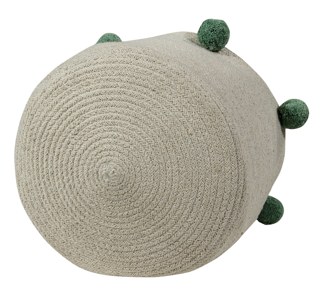 Bubbly Basket in Natural & Green design by Lorena Canals