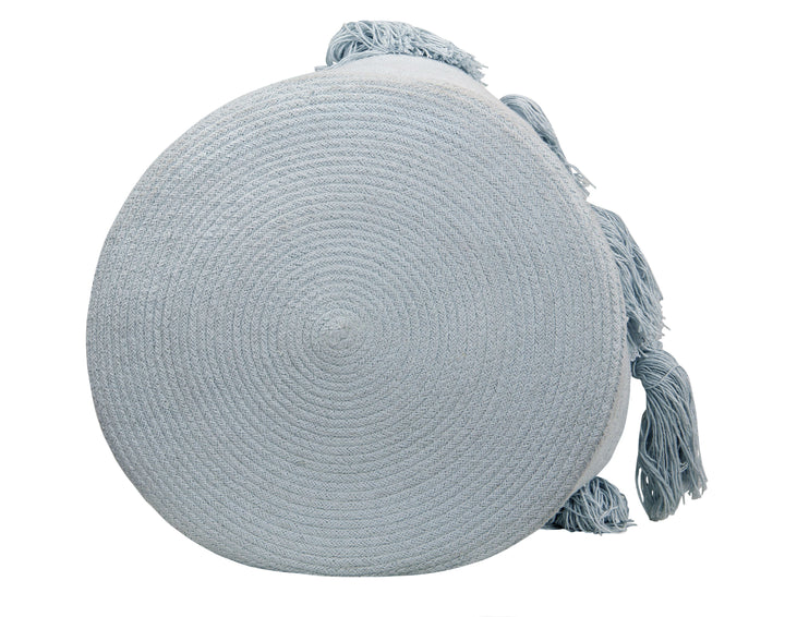 Tassels Basket in Soft Blue design by Lorena Canals