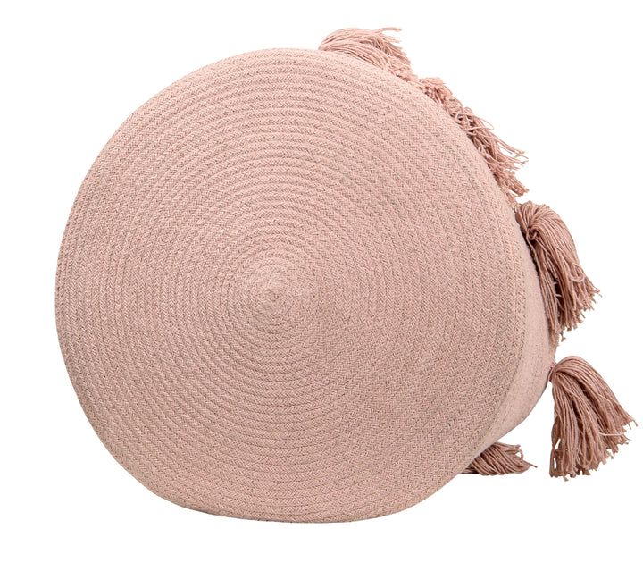 Tassels Basket in Vintage Nude design by Lorena Canals