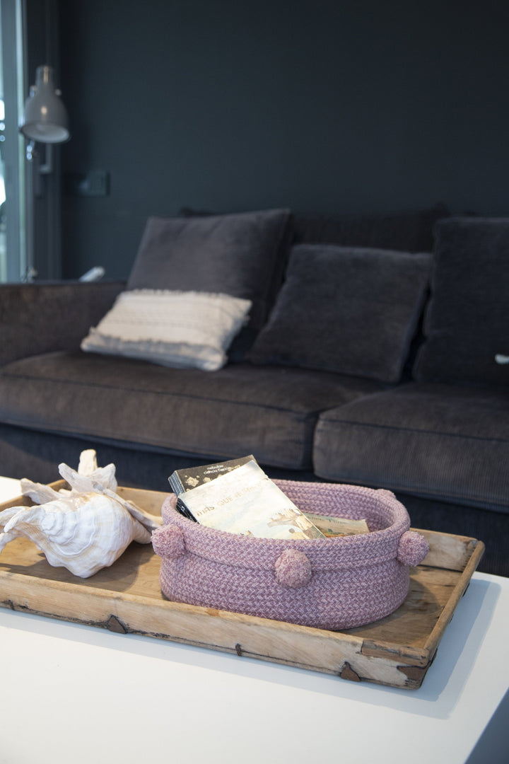 Basket Tray In Ash Rose Design By Lorena Canals 6