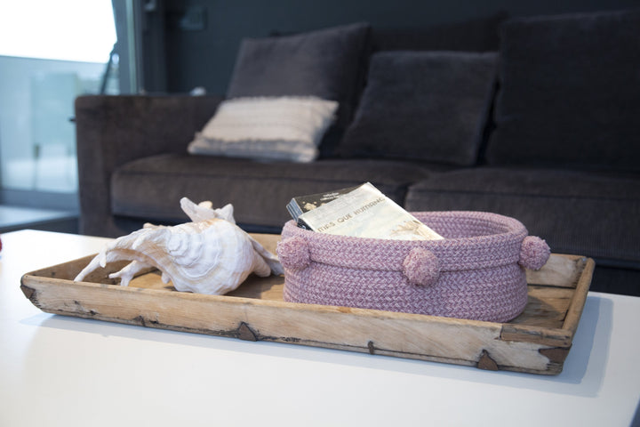 Basket Tray In Ash Rose Design By Lorena Canals 5