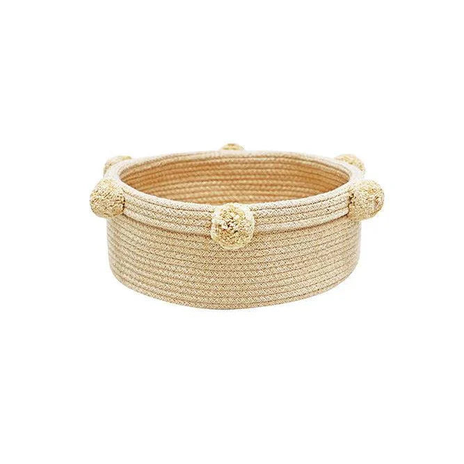 Basket Tray Lorena Canals Bsk Tray Gld 1