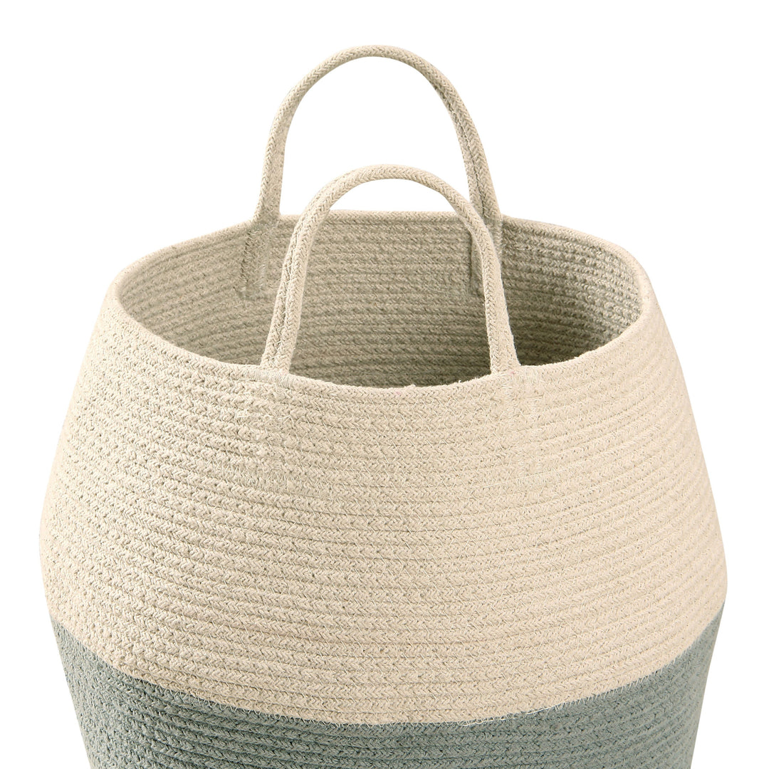 Zoco Basket in Vintage Blue & Natural design by Lorena Canals