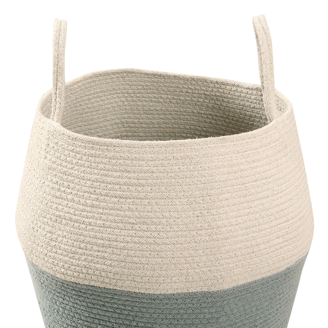 Zoco Basket in Vintage Blue & Natural design by Lorena Canals