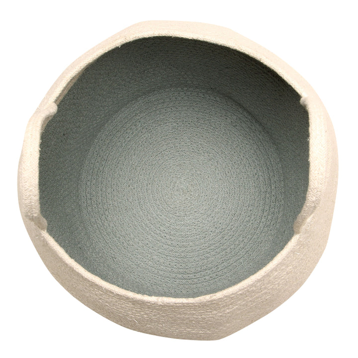 Zoco Basket in Vintage Blue & Natural design by Lorena Canals