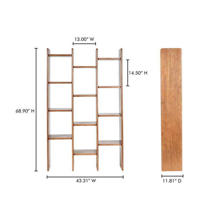 Orson Bookcase Moes Home Collection Mhc Bz 1158 03 9