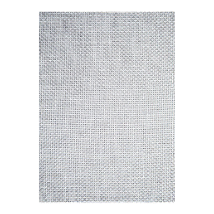 Basketweave White Silver Rug Chilewich Chw 200697 042 1