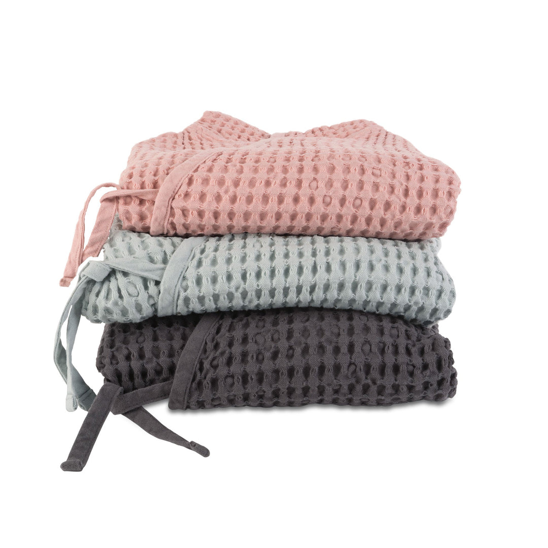 Big Waffle Junior Bathrobe In Multiple Colors Design By The Organic Company 7