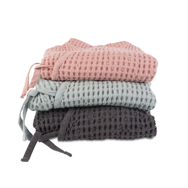 Big Waffle Junior Bathrobe In Multiple Colors Design By The Organic Company 7
