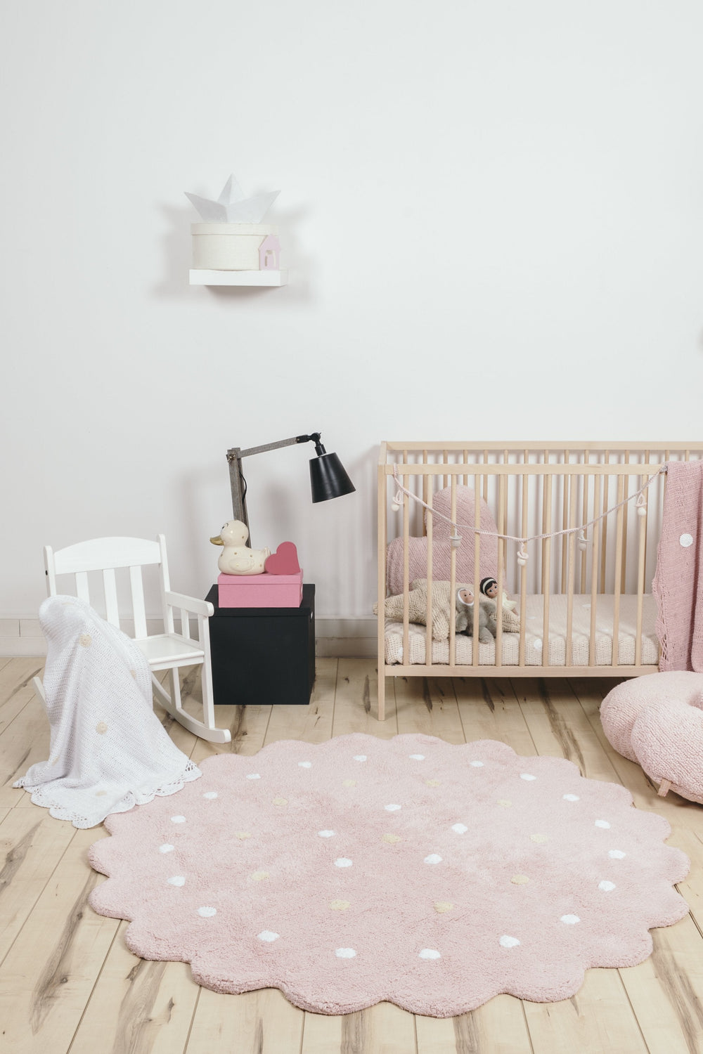 Little Biscuit Rug in Pink design by Lorena Canals