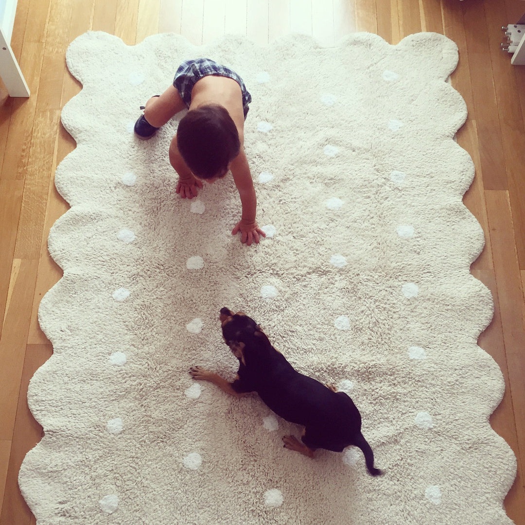 Biscuit Rug in Beige design by Lorena Canals