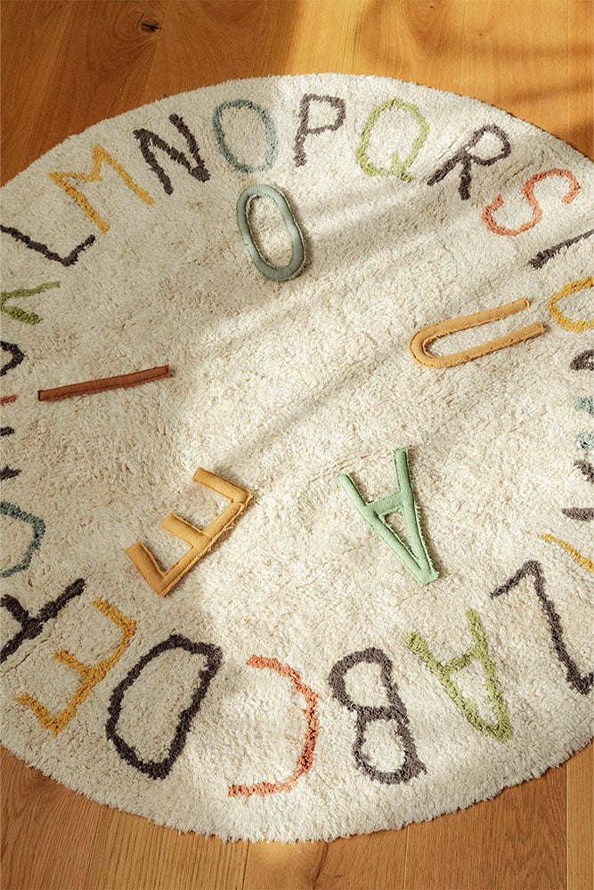 Washable Play Rug Abc Color And Letters Lorena Canals C Abc Color 9