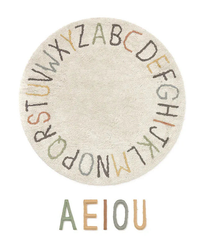 Washable Play Rug Abc Color And Letters Lorena Canals C Abc Color 1