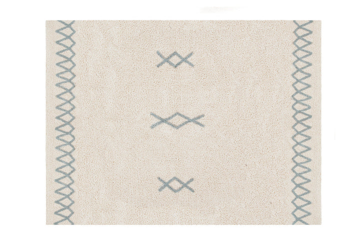 atlas natural vintage blue washable rug by lorena canals c atlas nvb l 1