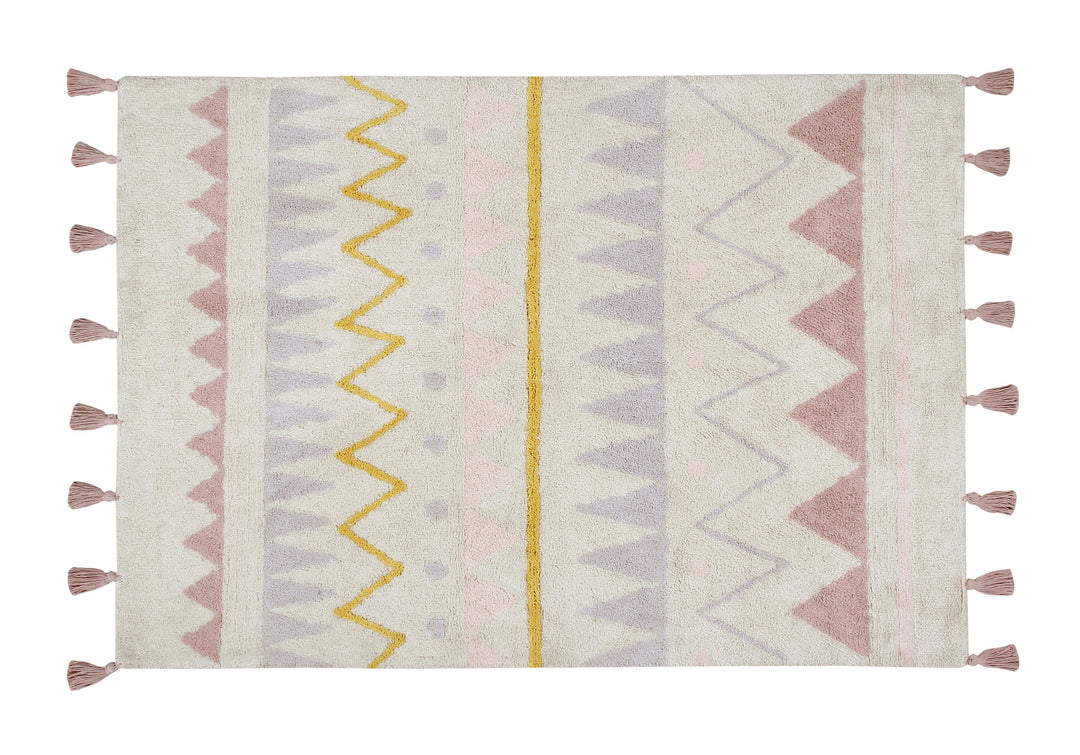 Azteca Natural Rug in Vintage Nude design by Lorena Canals